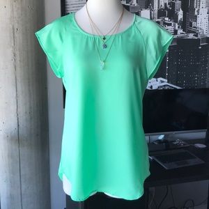 Lime Express silky blouse